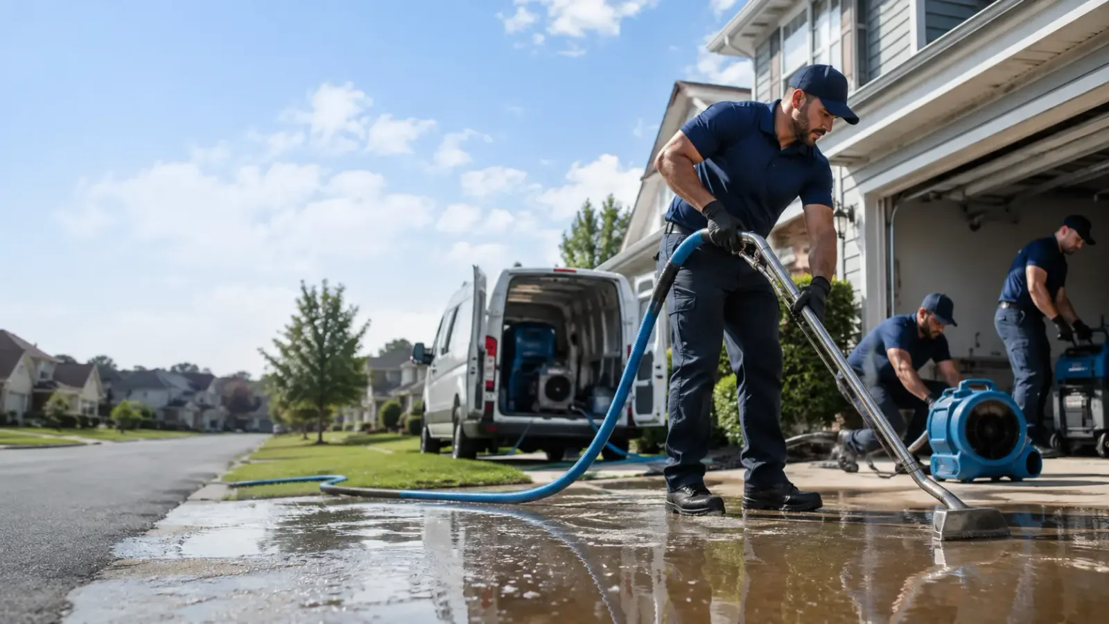 Flood Damage Restoration in Yorkshire, OH